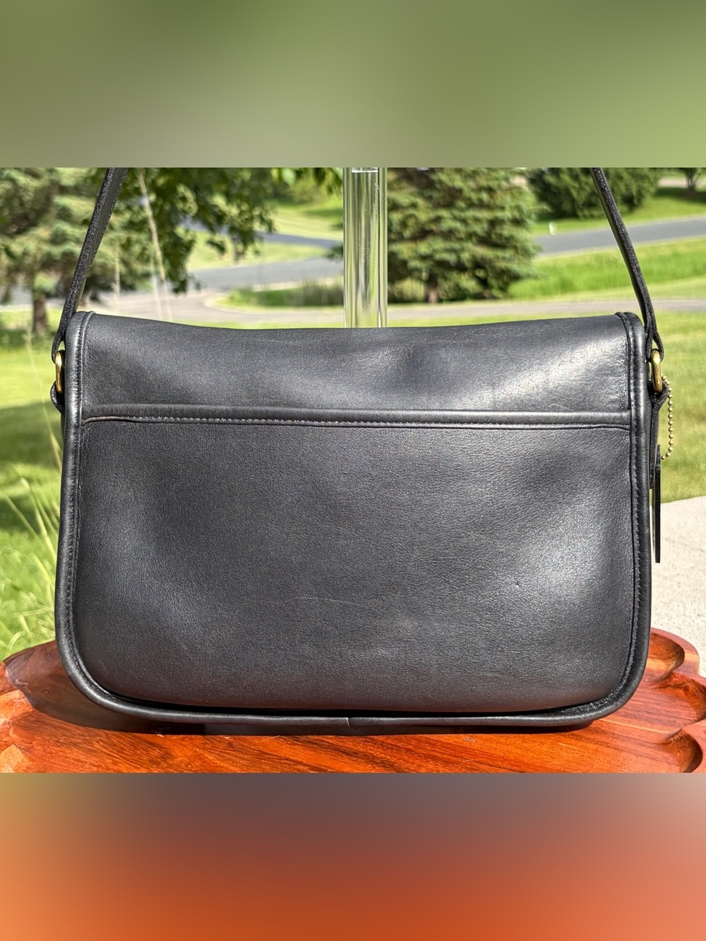 Vintage COACH City Bag Black Leather style 9790 EUC - Picture 9 of 17